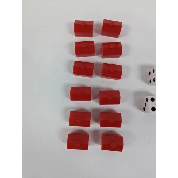 Monopoly NFL Collector's Edition 2004 Game Replacement Houses Hotels Dice - Picture 2 of 4